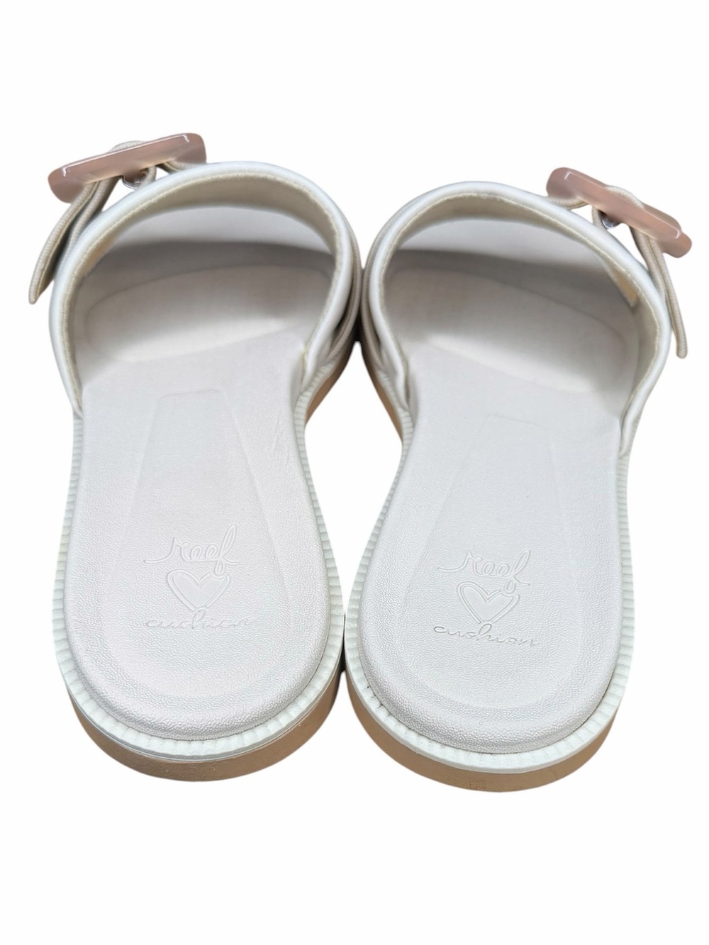 Reef Lana Buckle Slide Sandals White Natural Comfort Women’s 9 - Picture 8 of 12